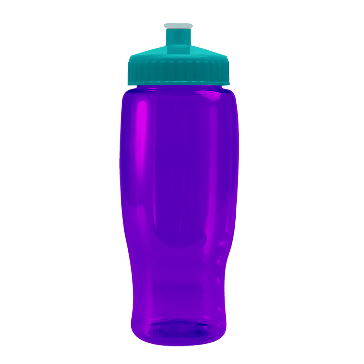 Custom logo Poly+ Recycled Bottle with Push-Pull Lid - 27 oz.