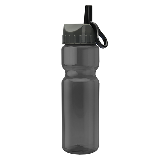 Champ Recycled Bottle with Ring-Straw Lid - 28 oz.