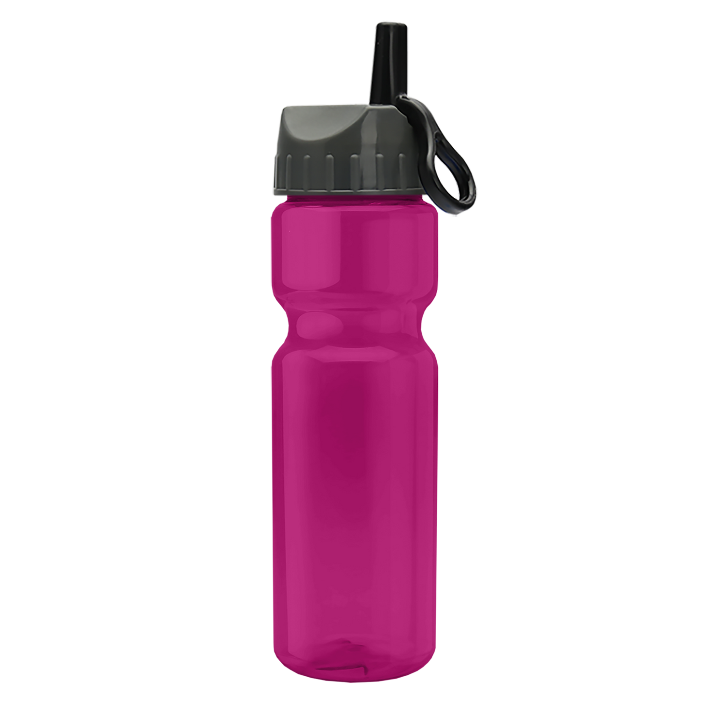 Champ Recycled Bottle with Ring-Straw Lid - 28 oz.