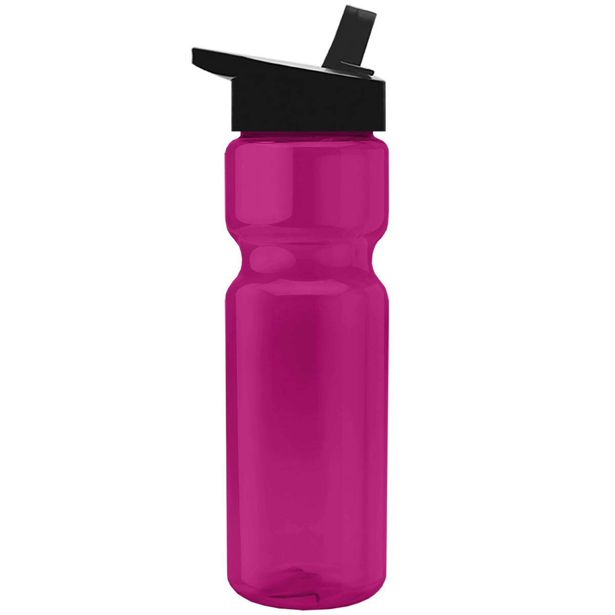Custom logo Champ Recycled Bottle with Flip-Straw Lid - 28 oz.