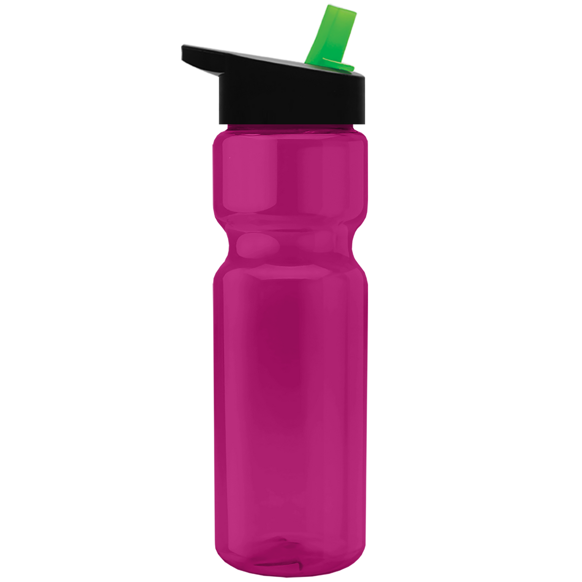 Custom logo Champ Recycled Bottle with Flip-Straw Lid - 28 oz.