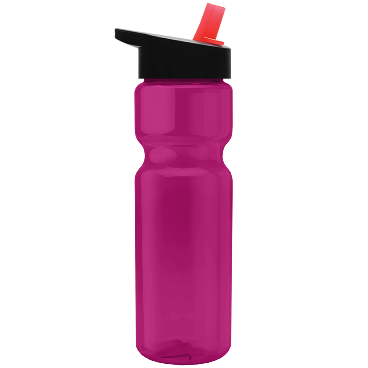 Custom logo Champ Recycled Bottle with Flip-Straw Lid - 28 oz.