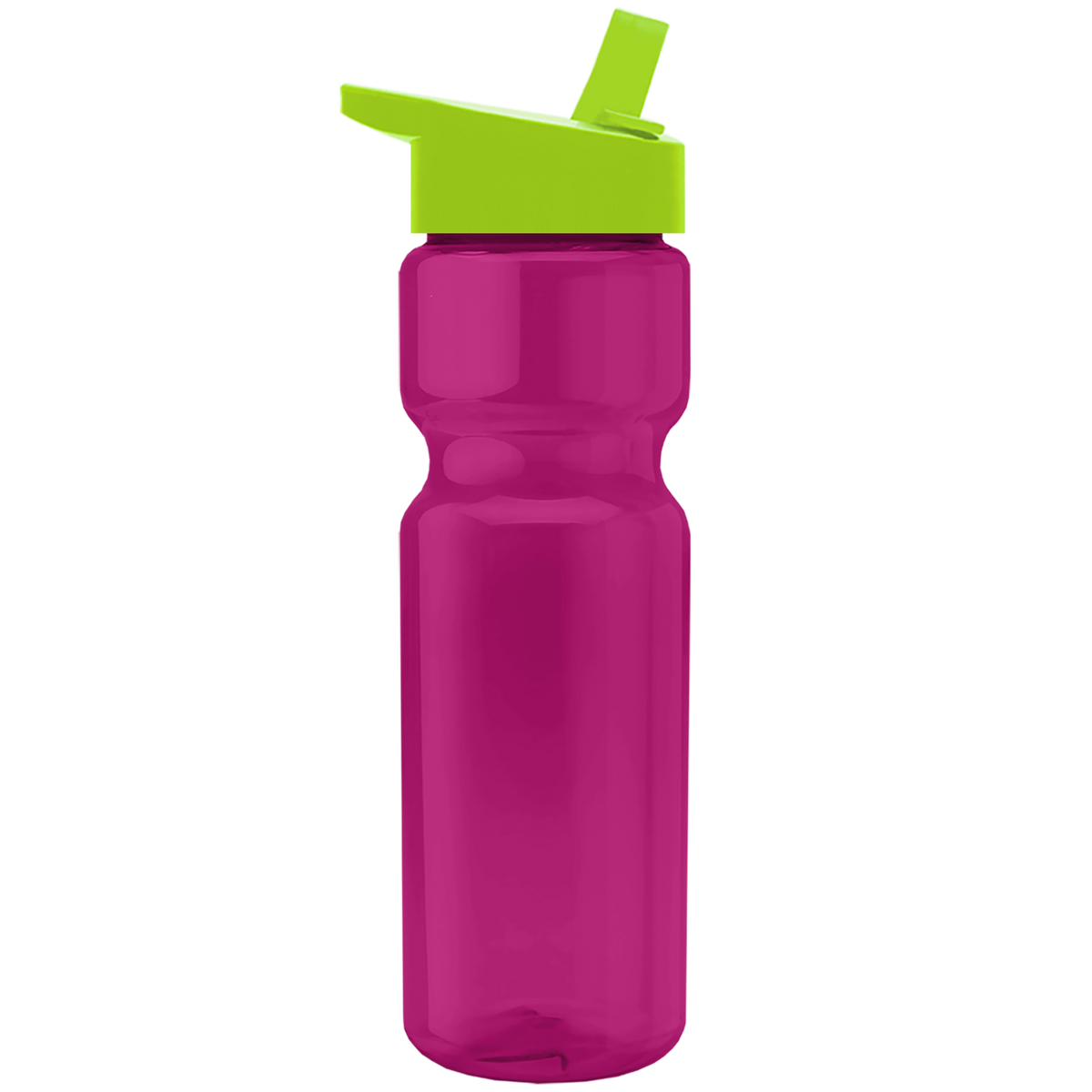 Custom logo Champ Recycled Bottle with Flip-Straw Lid - 28 oz.