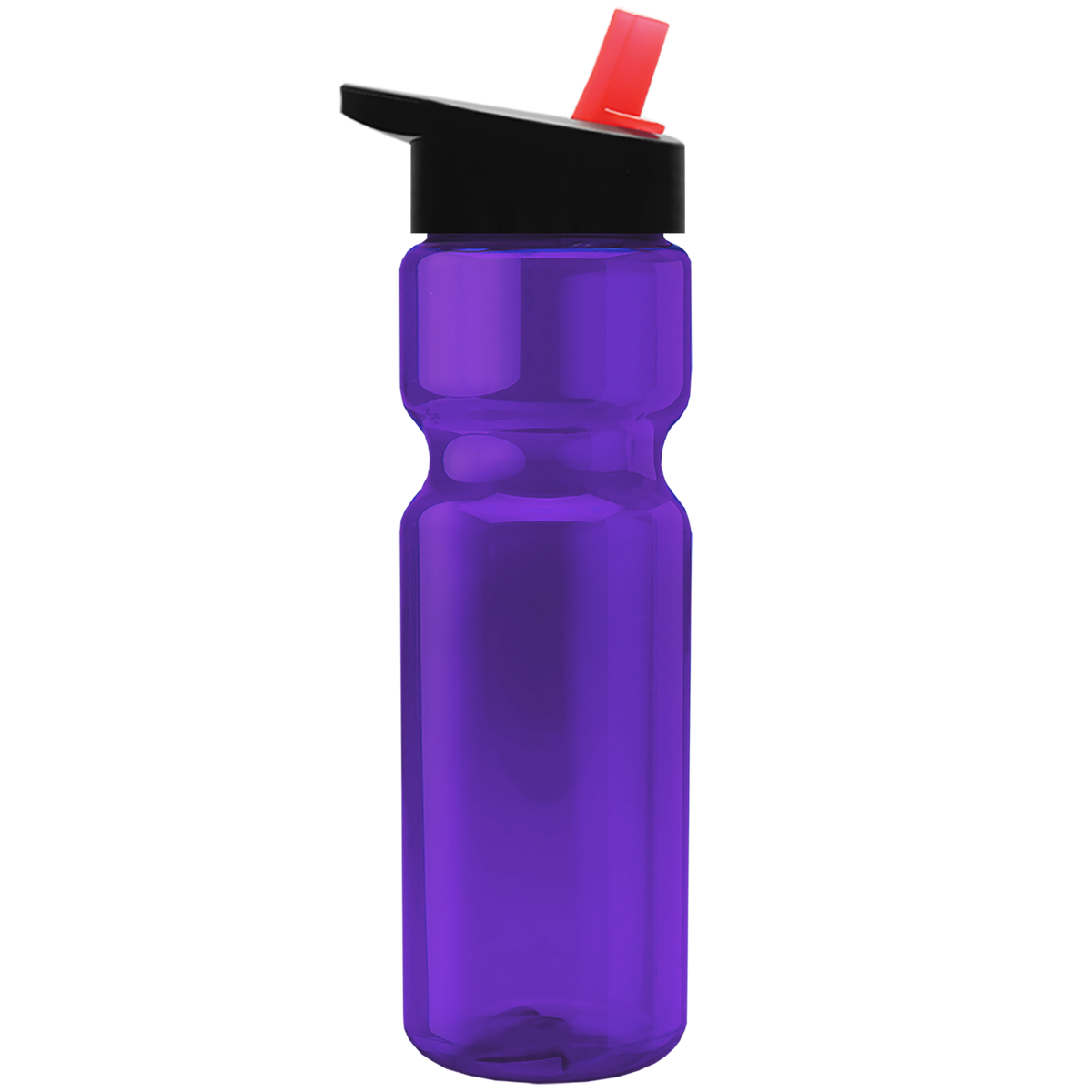 Custom logo Champ Recycled Bottle with Flip-Straw Lid - 28 oz.
