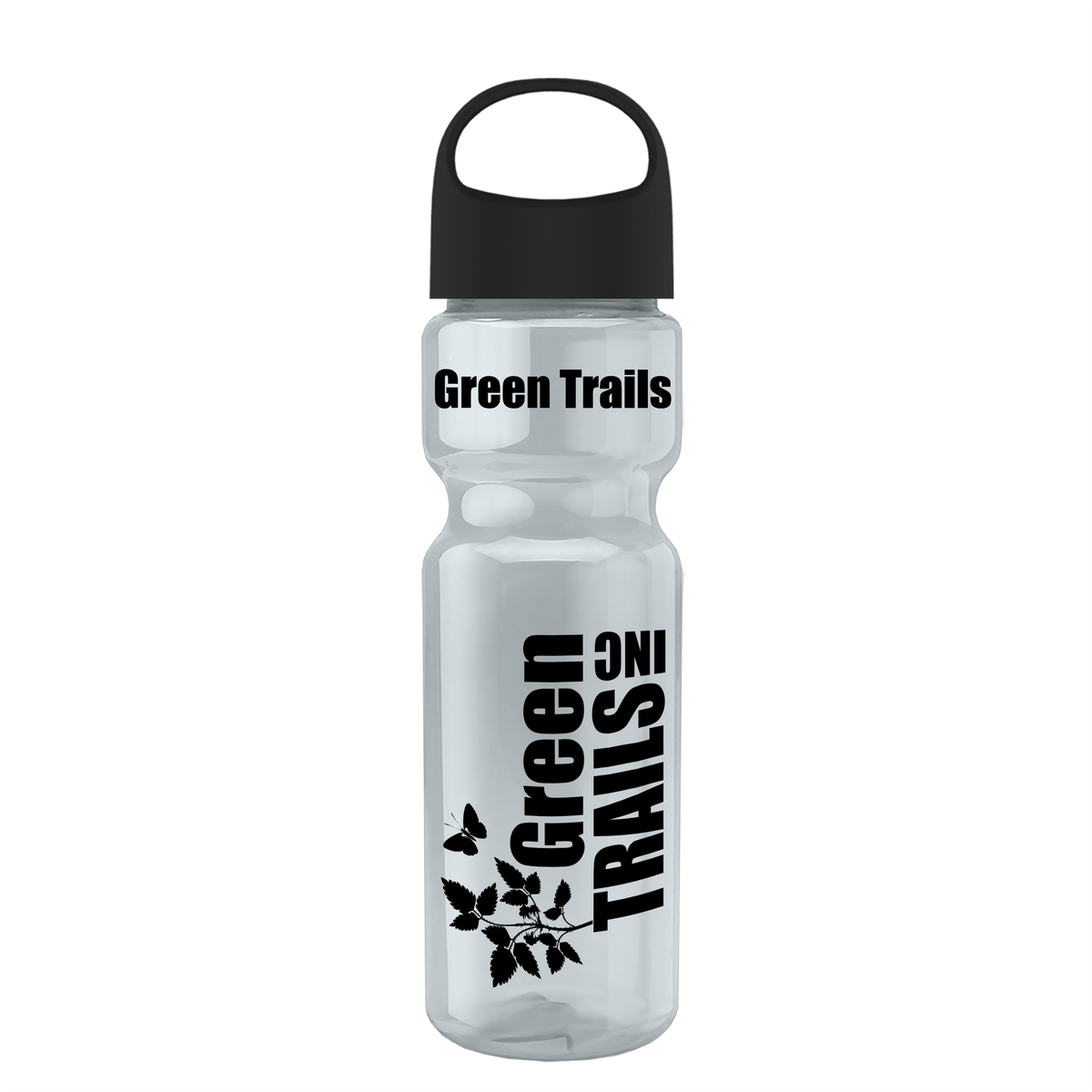 Custom logo Champ Recycled Bottle with Oval Crest Lid - 28 oz.