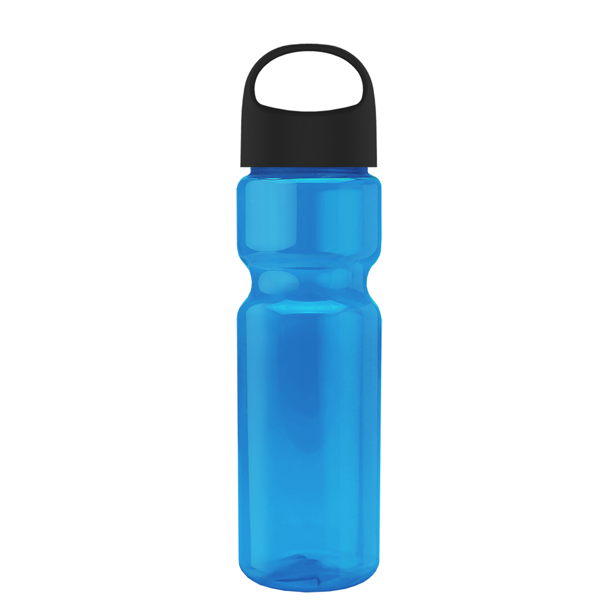 Custom logo Champ Recycled Bottle with Oval Crest Lid - 28 oz.