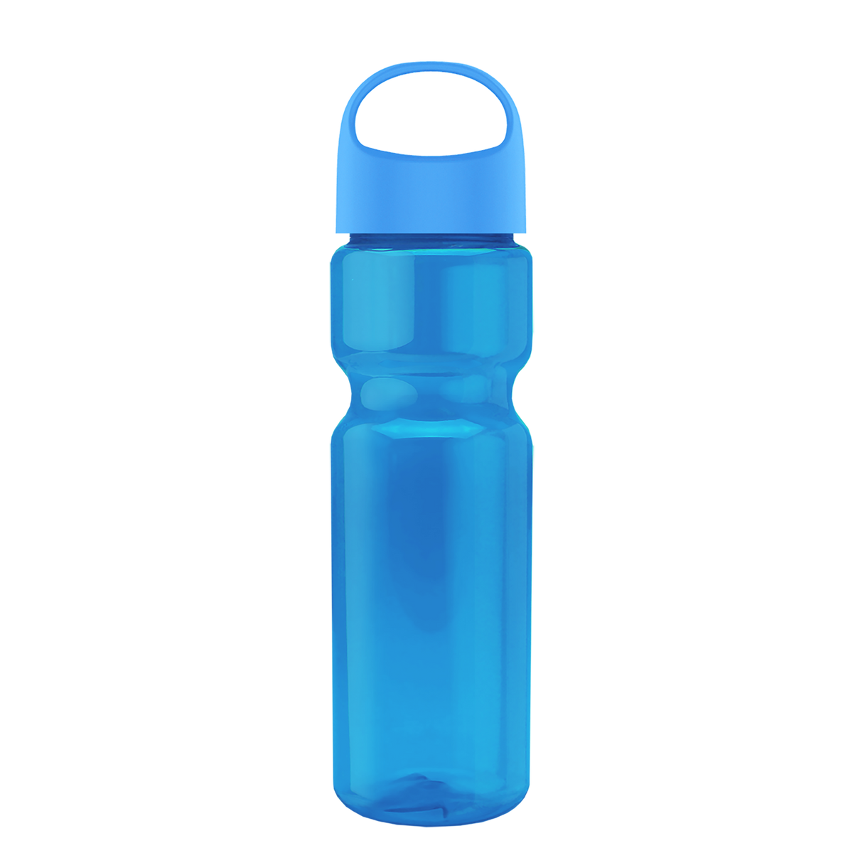 Custom logo Champ Recycled Bottle with Oval Crest Lid - 28 oz.