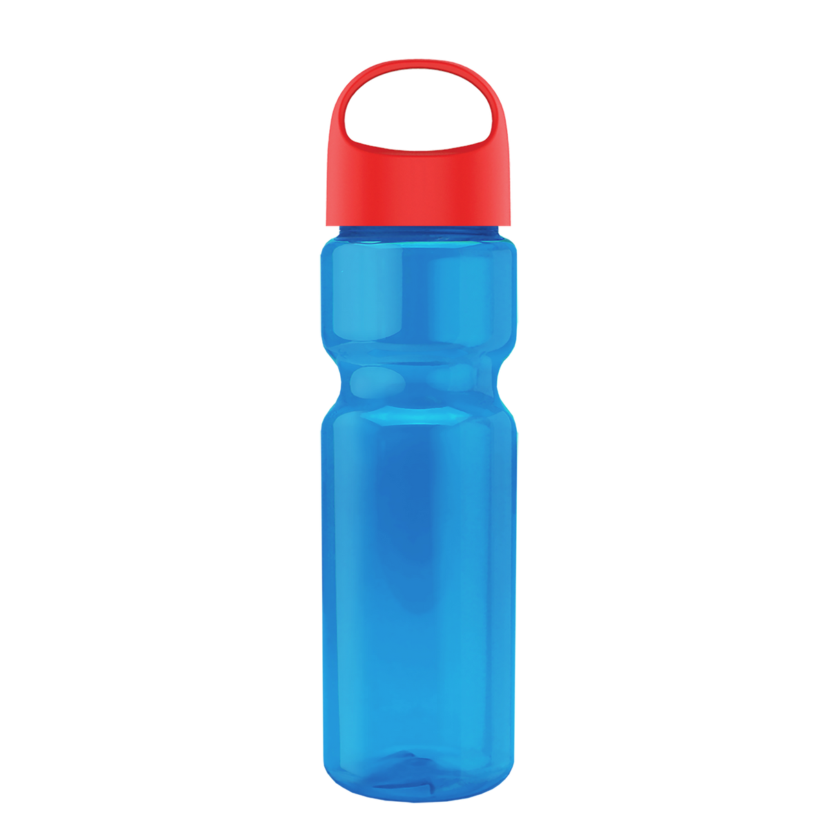 Custom logo Champ Recycled Bottle with Oval Crest Lid - 28 oz.