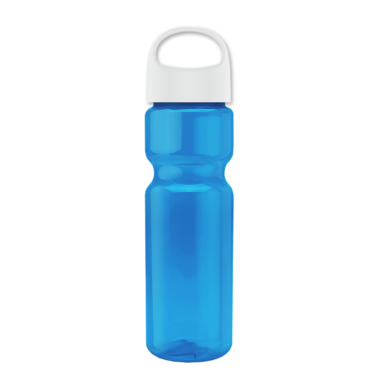 Custom logo Champ Recycled Bottle with Oval Crest Lid - 28 oz.