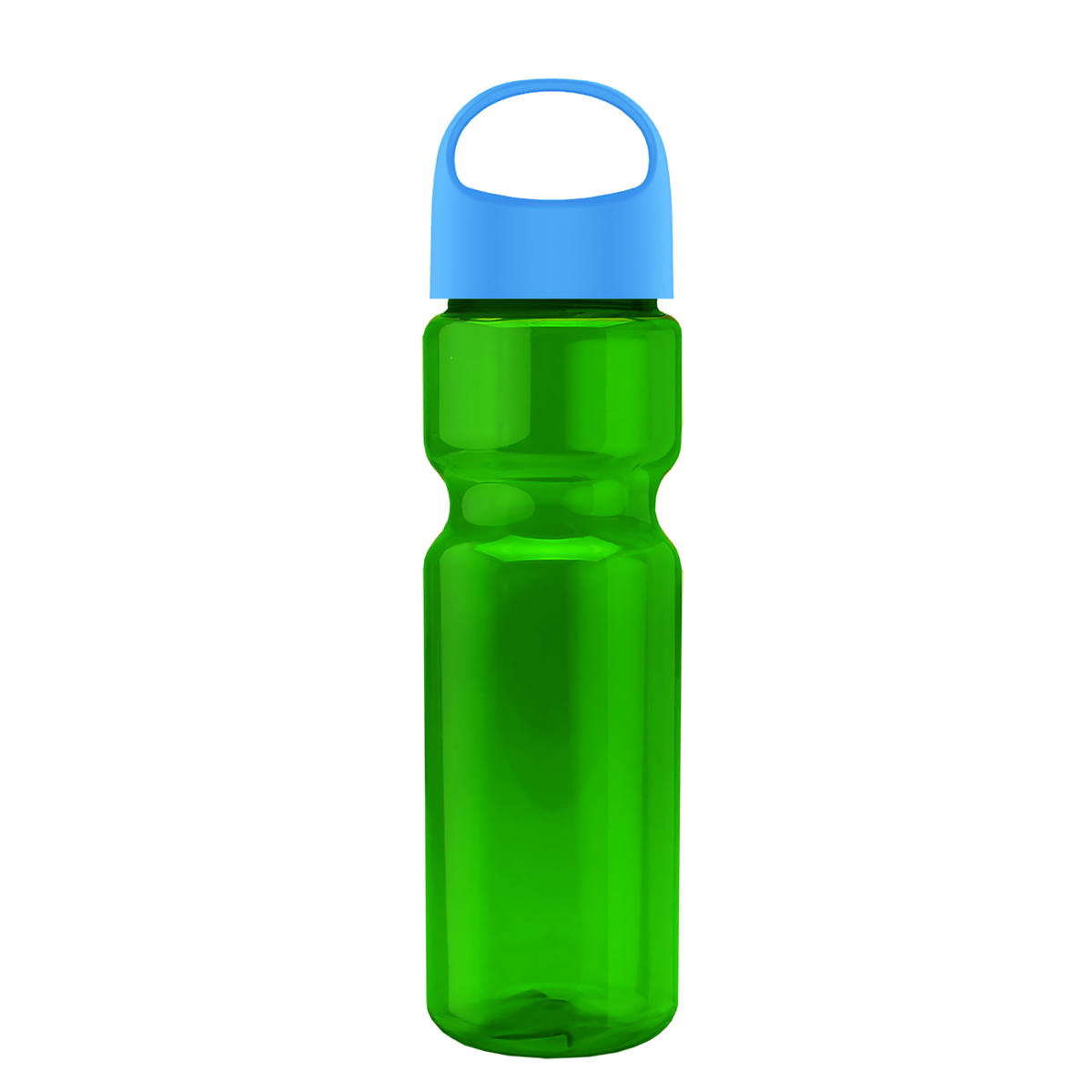 Custom logo Champ Recycled Bottle with Oval Crest Lid - 28 oz.