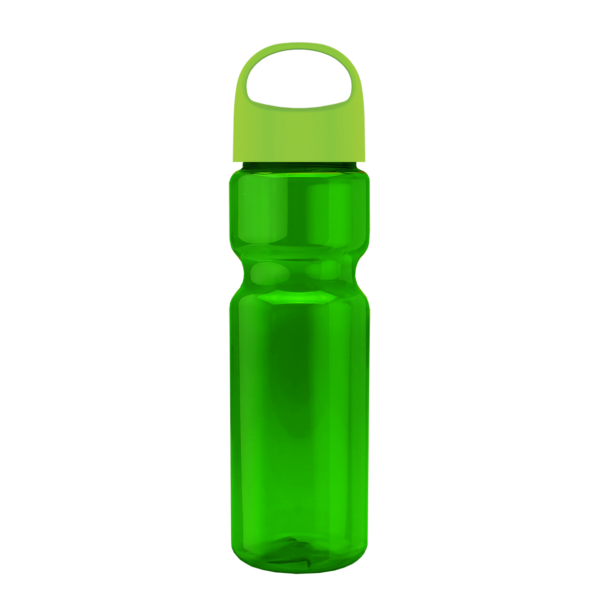 Custom logo Champ Recycled Bottle with Oval Crest Lid - 28 oz.