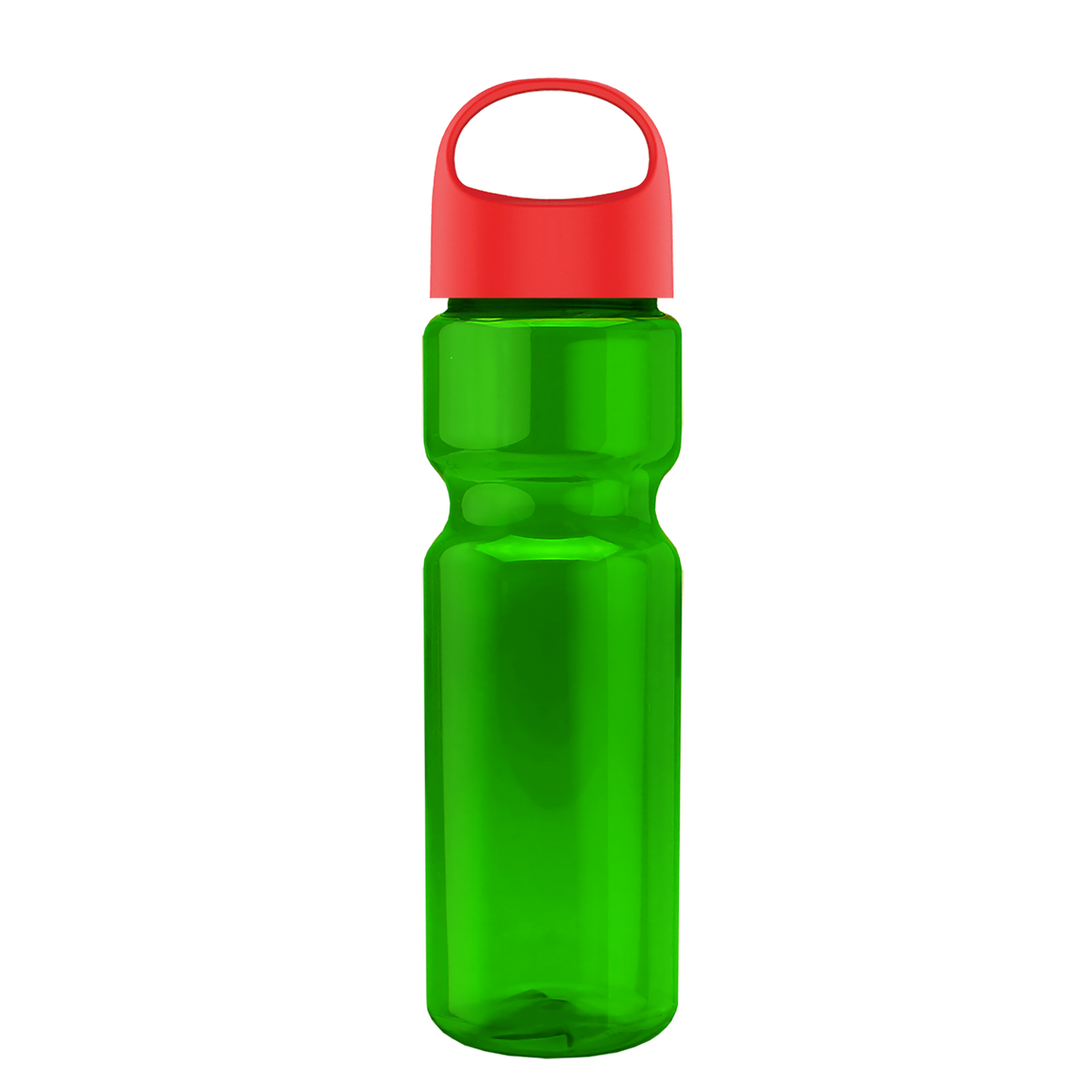 Custom logo Champ Recycled Bottle with Oval Crest Lid - 28 oz.