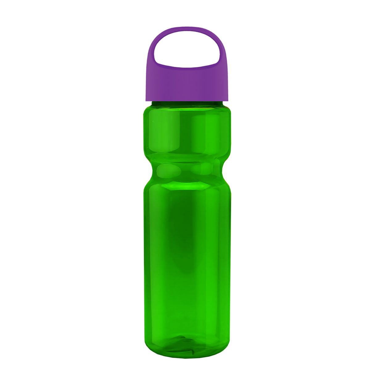 Custom logo Champ Recycled Bottle with Oval Crest Lid - 28 oz.