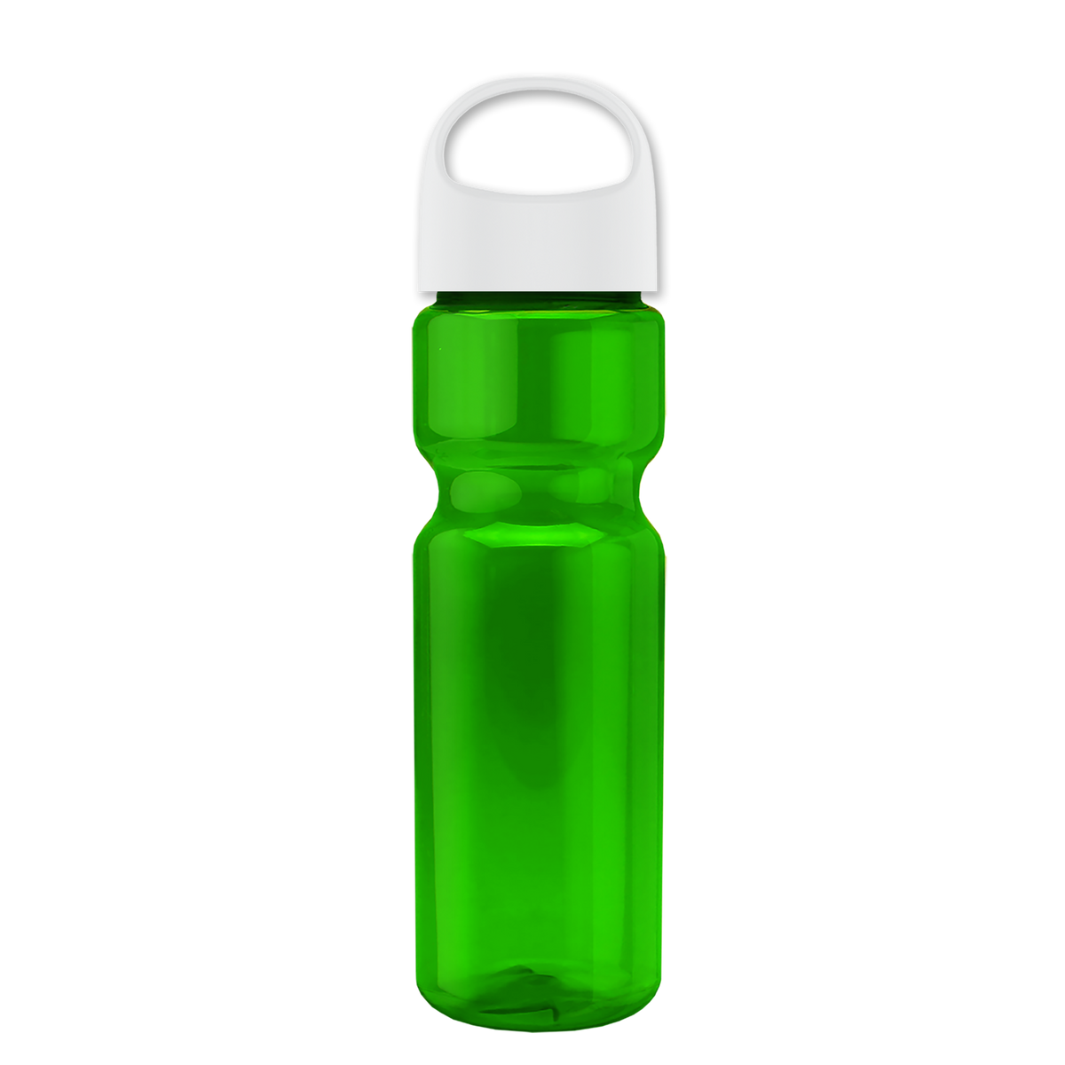 Custom logo Champ Recycled Bottle with Oval Crest Lid - 28 oz.