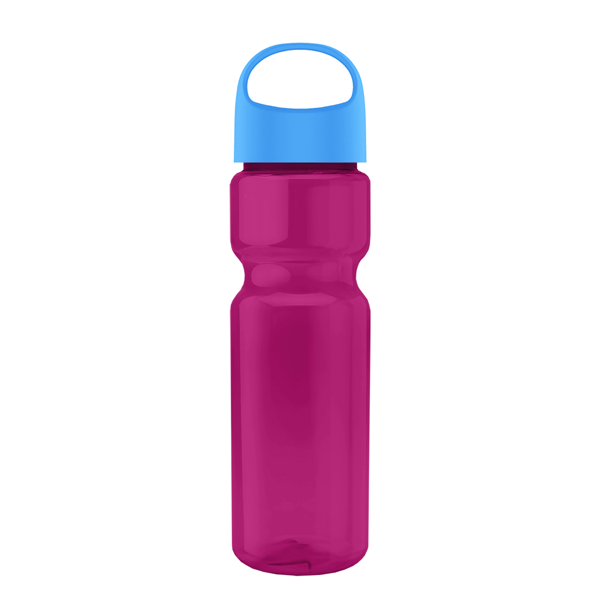 Custom logo Champ Recycled Bottle with Oval Crest Lid - 28 oz.