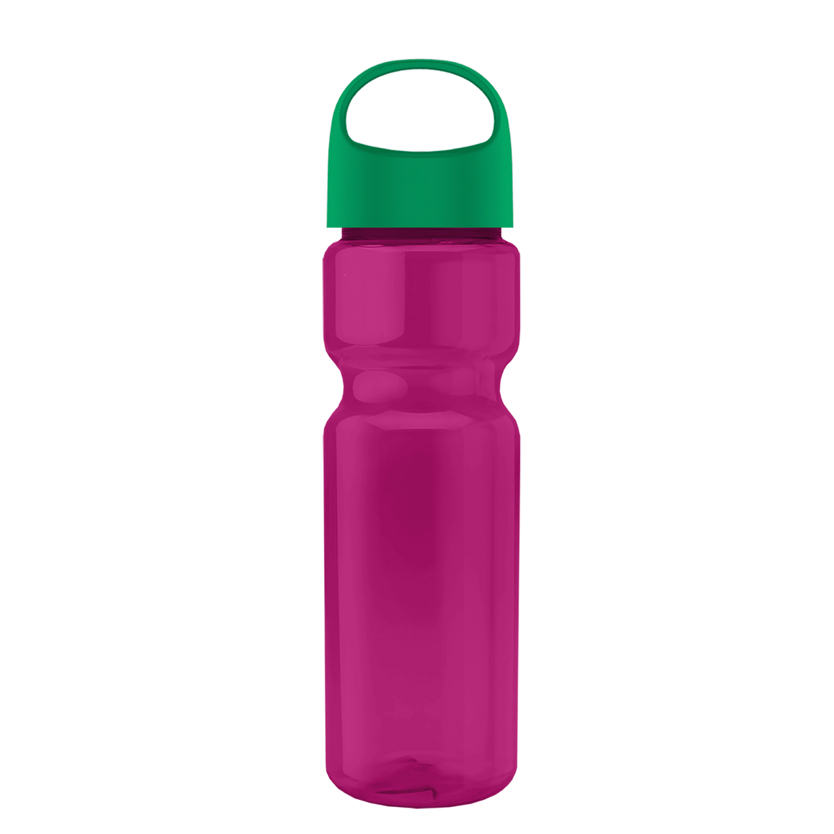 Custom logo Champ Recycled Bottle with Oval Crest Lid - 28 oz.