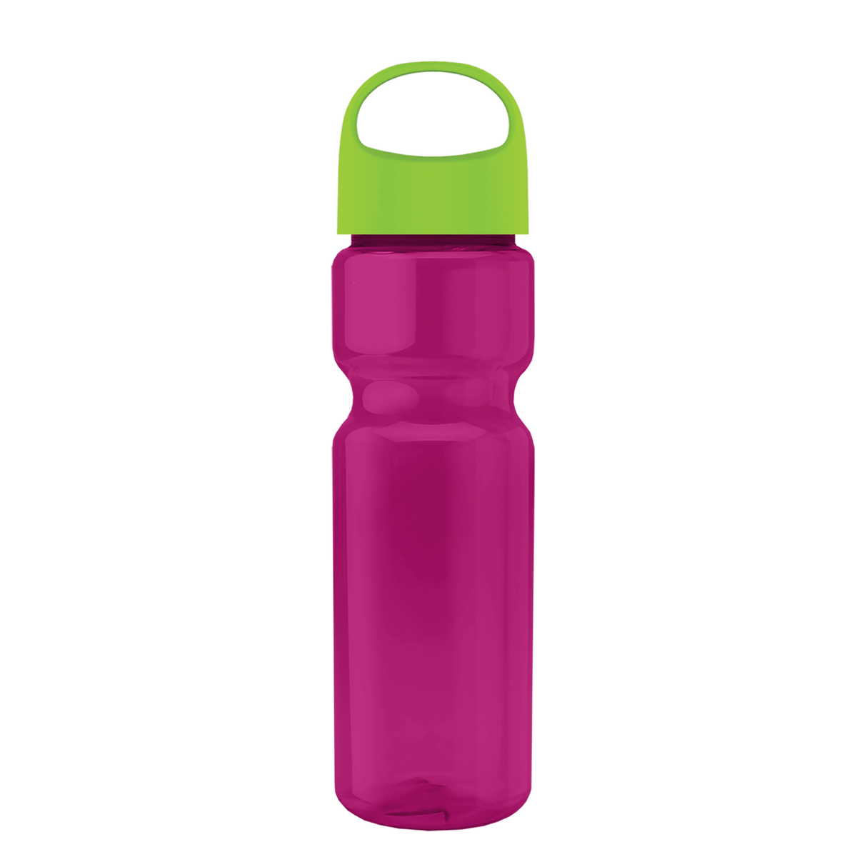 Custom logo Champ Recycled Bottle with Oval Crest Lid - 28 oz.