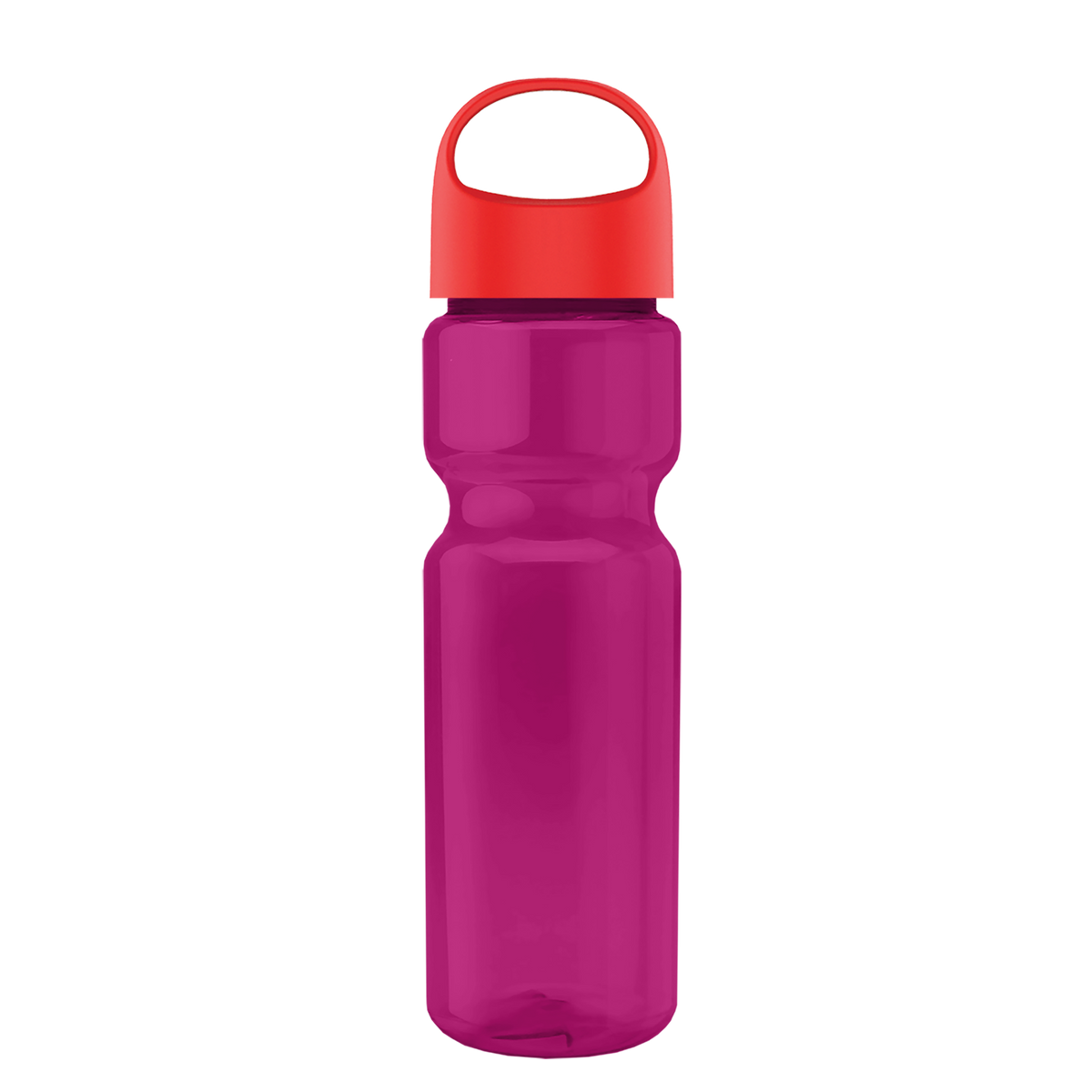 Custom logo Champ Recycled Bottle with Oval Crest Lid - 28 oz.