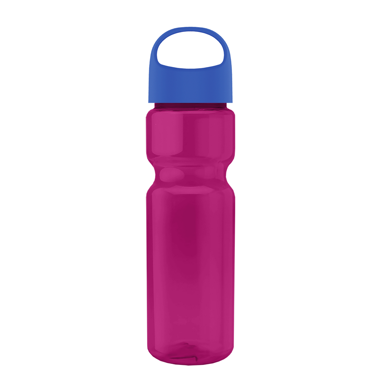 Custom logo Champ Recycled Bottle with Oval Crest Lid - 28 oz.