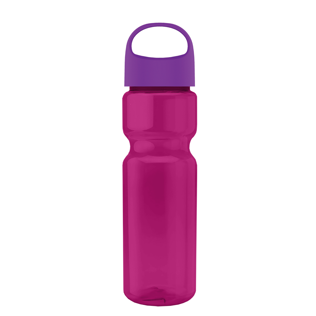 Custom logo Champ Recycled Bottle with Oval Crest Lid - 28 oz.