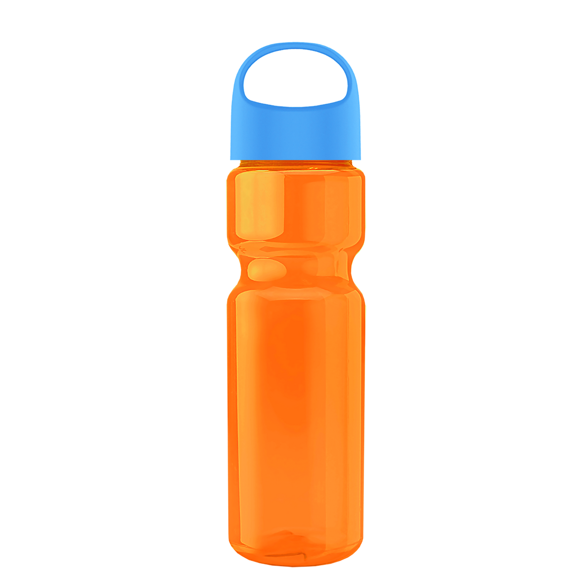 Custom logo Champ Recycled Bottle with Oval Crest Lid - 28 oz.