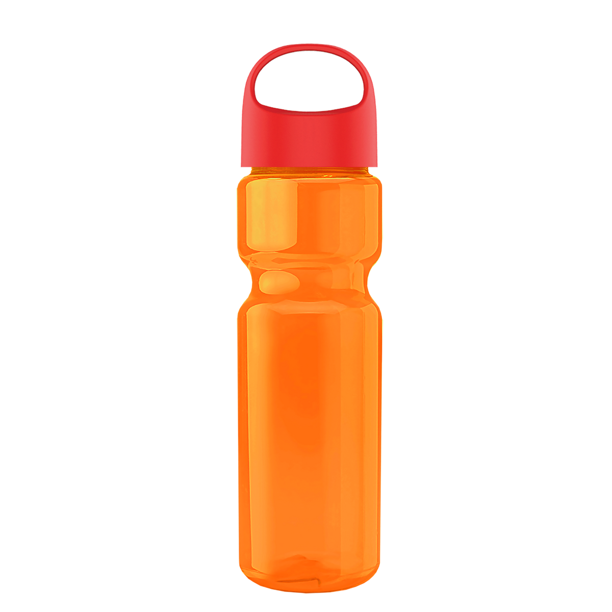 Custom logo Champ Recycled Bottle with Oval Crest Lid - 28 oz.