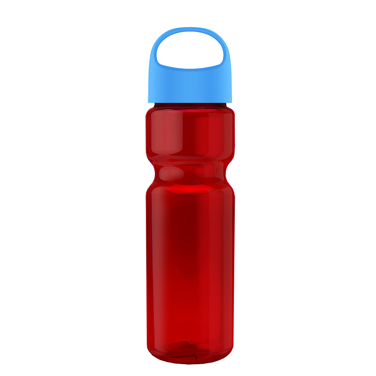 Custom logo Champ Recycled Bottle with Oval Crest Lid - 28 oz.