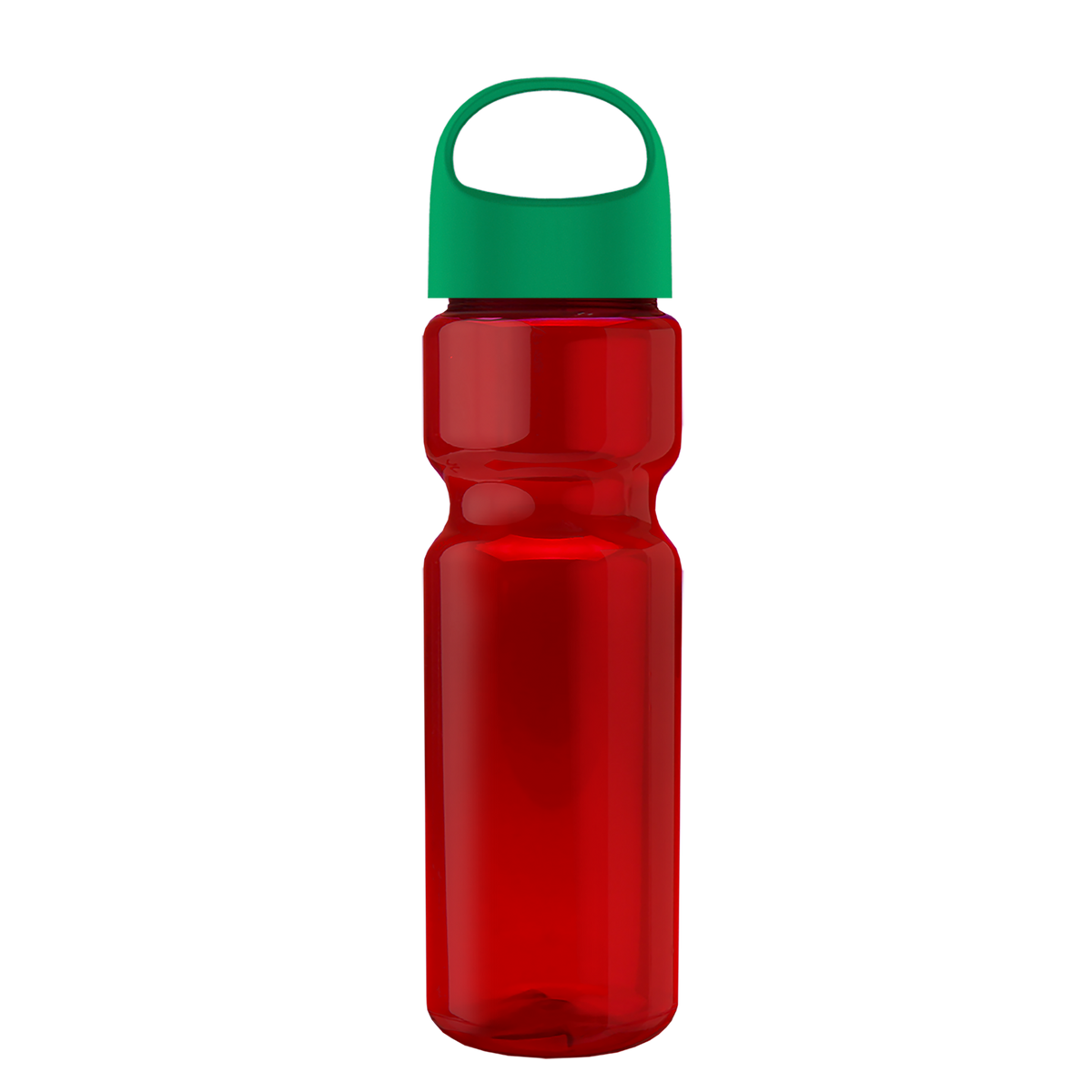 Custom logo Champ Recycled Bottle with Oval Crest Lid - 28 oz.