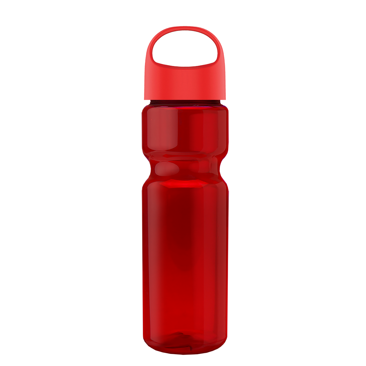 Custom logo Champ Recycled Bottle with Oval Crest Lid - 28 oz.