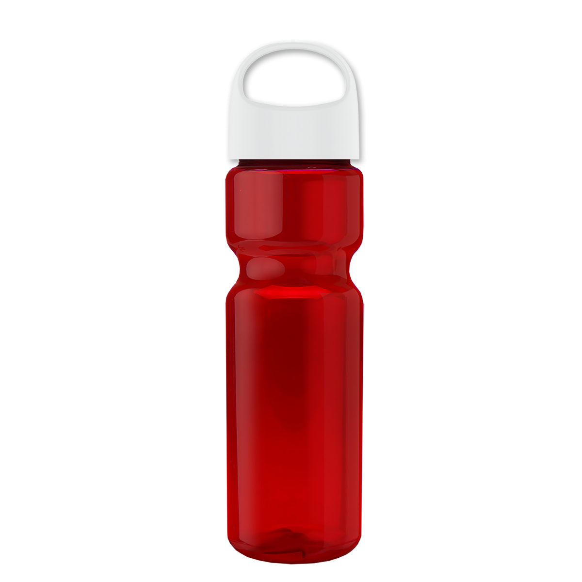 Custom logo Champ Recycled Bottle with Oval Crest Lid - 28 oz.