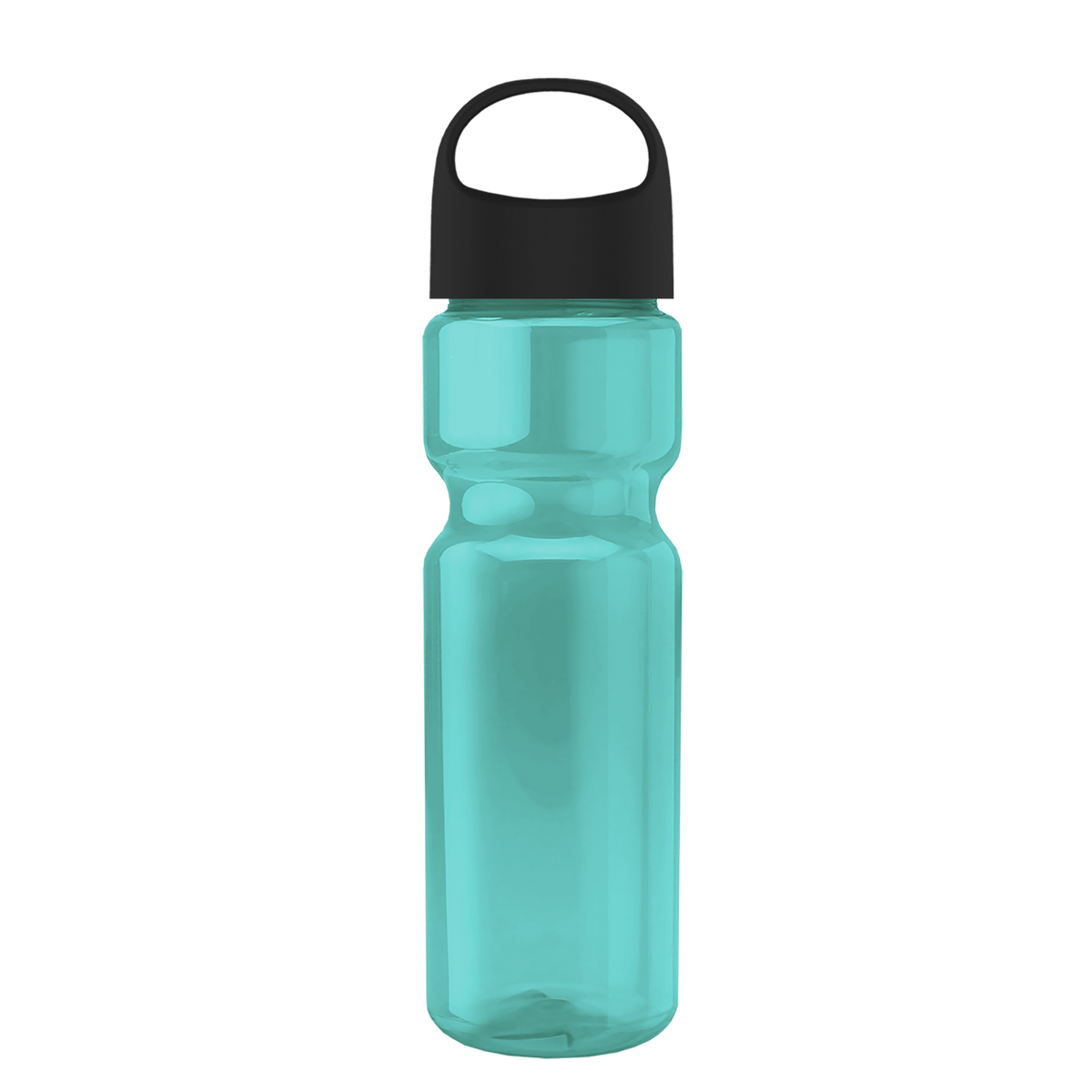 Custom logo Champ Recycled Bottle with Oval Crest Lid - 28 oz.
