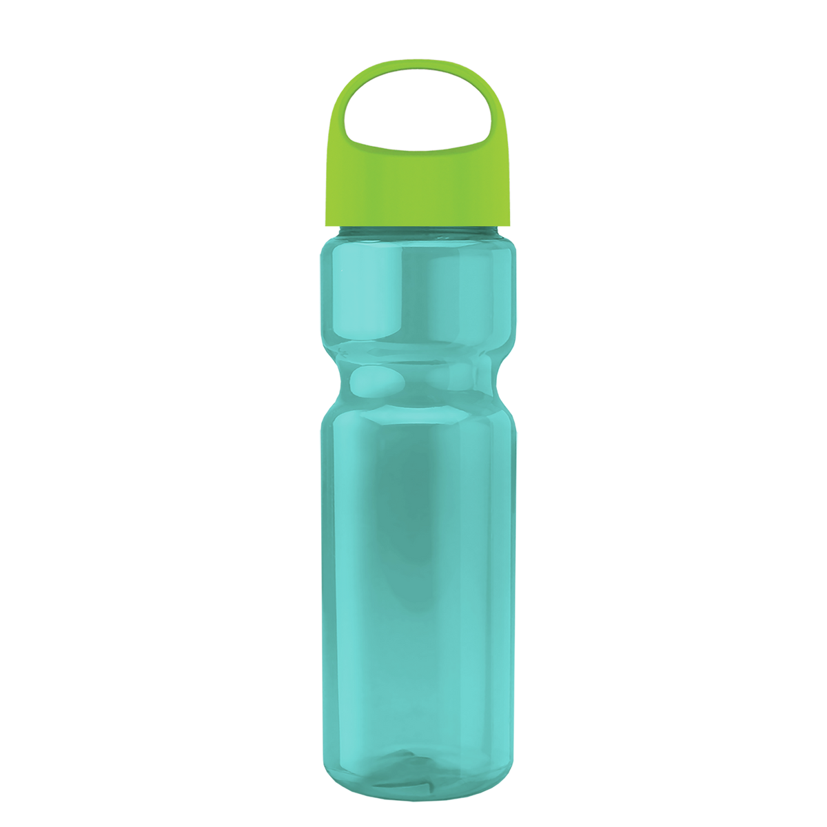 Custom logo Champ Recycled Bottle with Oval Crest Lid - 28 oz.