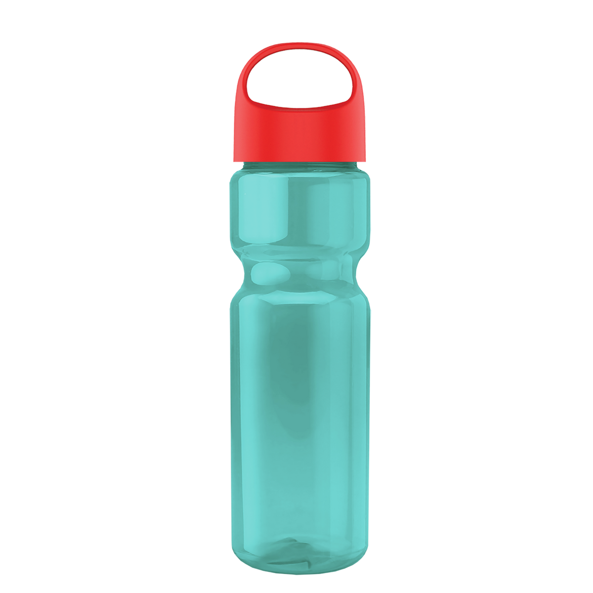 Custom logo Champ Recycled Bottle with Oval Crest Lid - 28 oz.