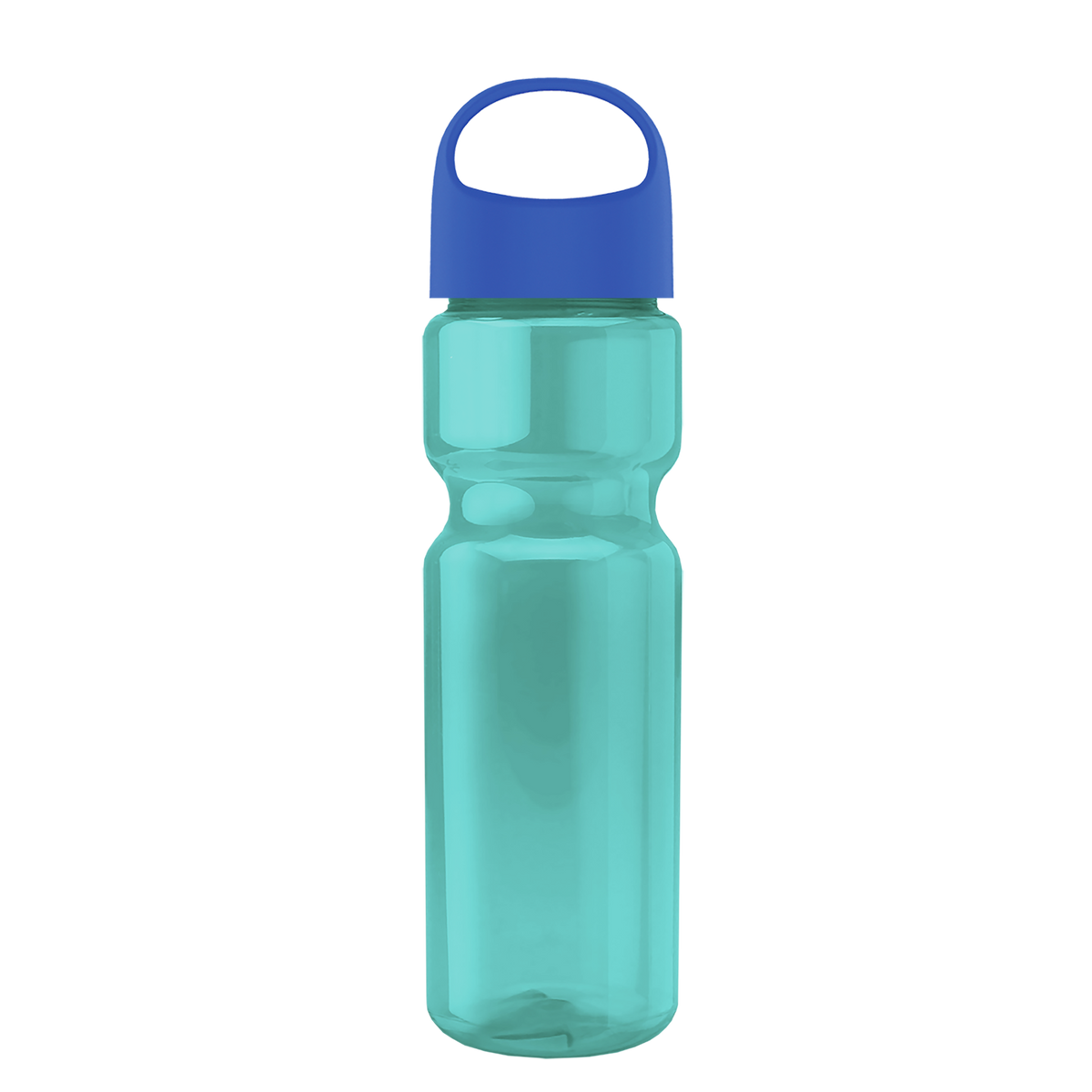 Custom logo Champ Recycled Bottle with Oval Crest Lid - 28 oz.
