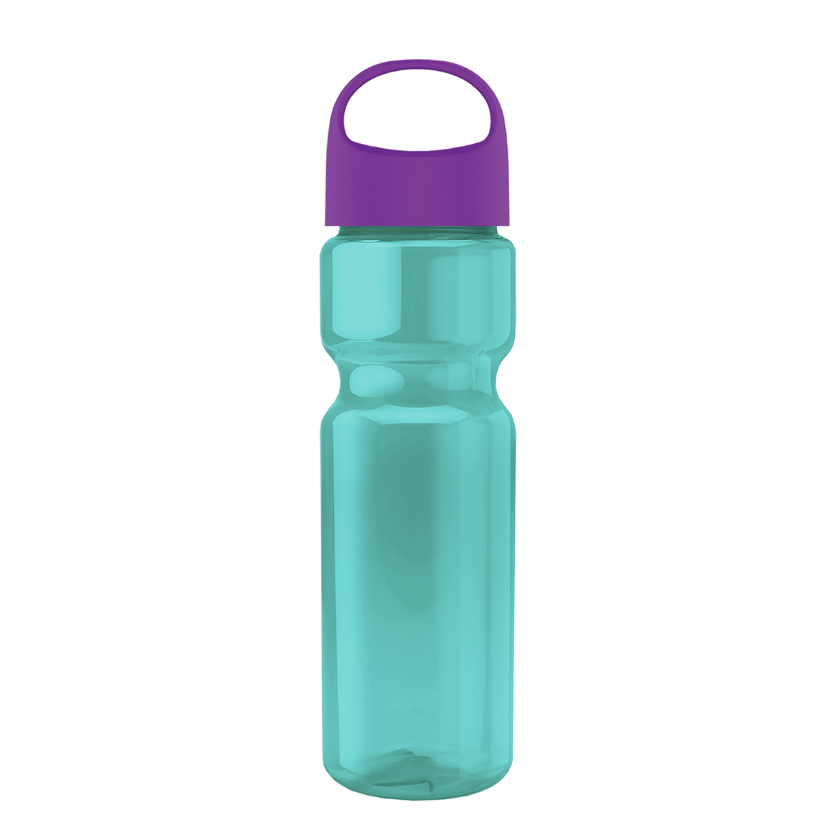 Custom logo Champ Recycled Bottle with Oval Crest Lid - 28 oz.