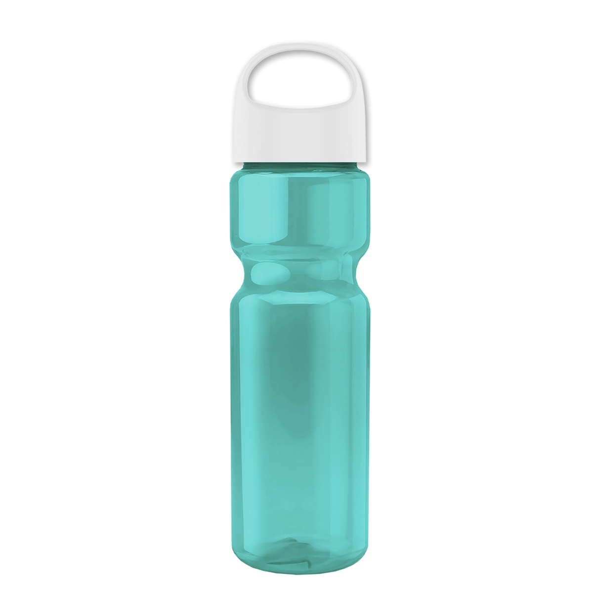 Custom logo Champ Recycled Bottle with Oval Crest Lid - 28 oz.