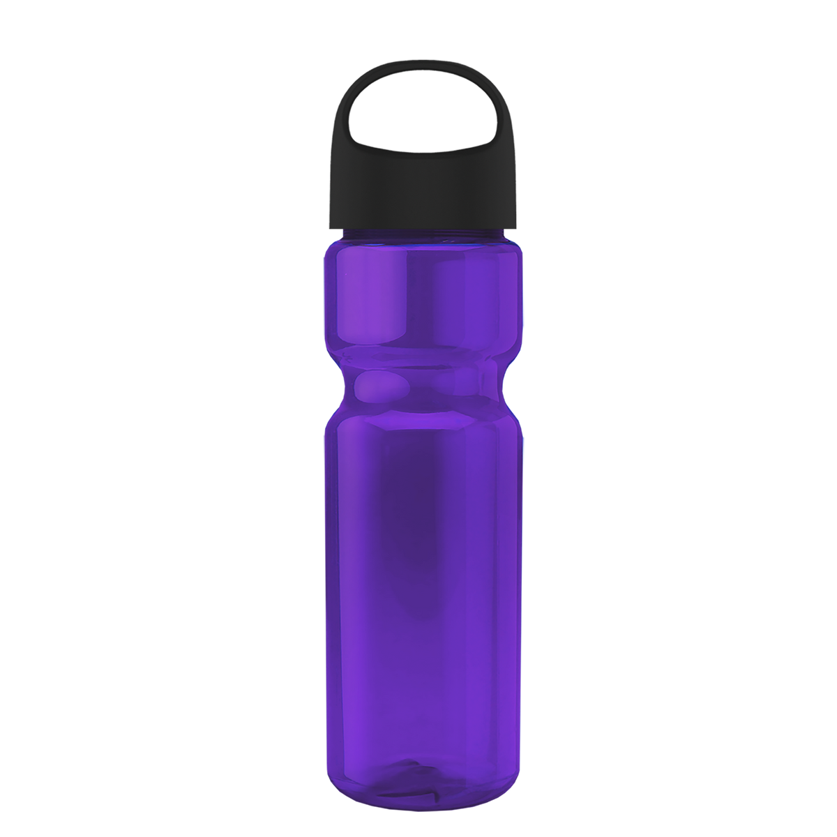 Custom logo Champ Recycled Bottle with Oval Crest Lid - 28 oz.
