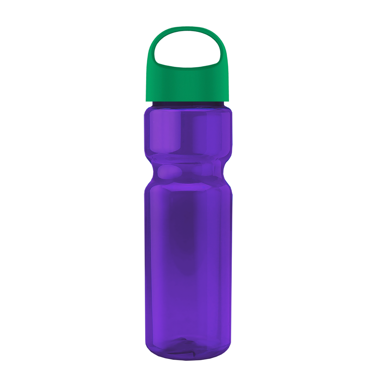 Custom logo Champ Recycled Bottle with Oval Crest Lid - 28 oz.