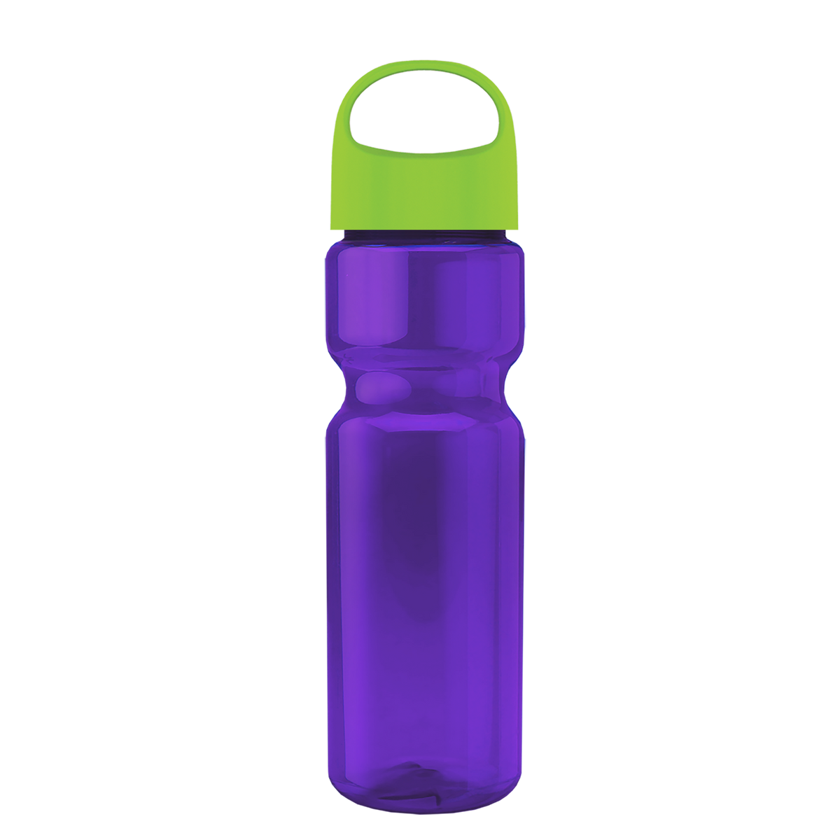 Custom logo Champ Recycled Bottle with Oval Crest Lid - 28 oz.