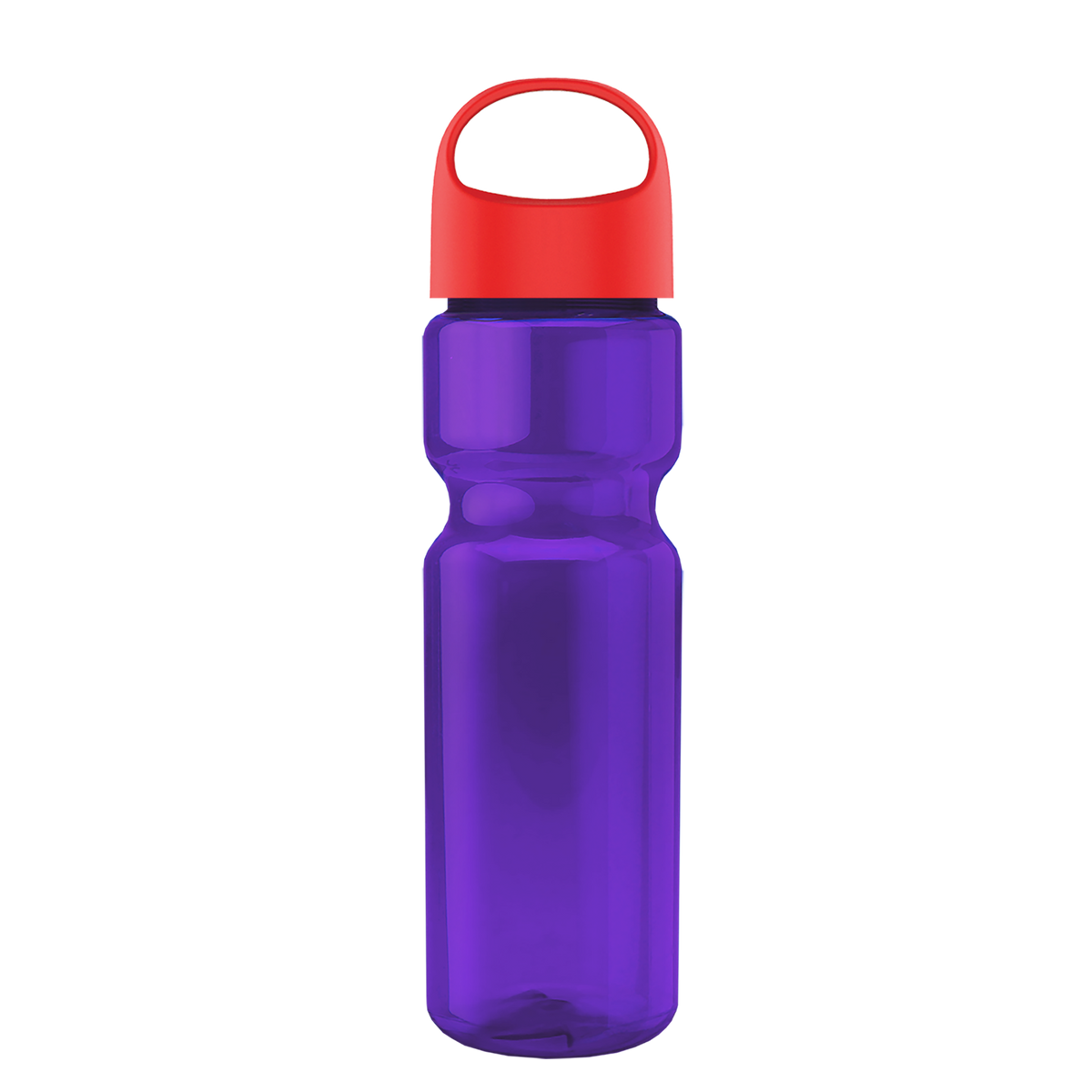 Custom logo Champ Recycled Bottle with Oval Crest Lid - 28 oz.