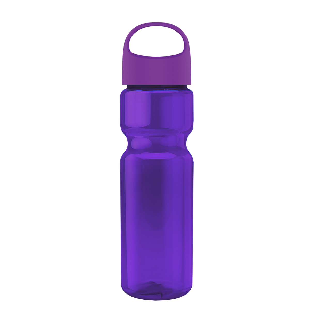Custom logo Champ Recycled Bottle with Oval Crest Lid - 28 oz.