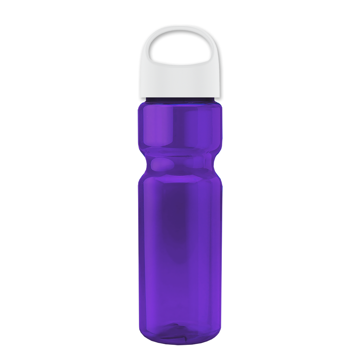 Custom logo Champ Recycled Bottle with Oval Crest Lid - 28 oz.