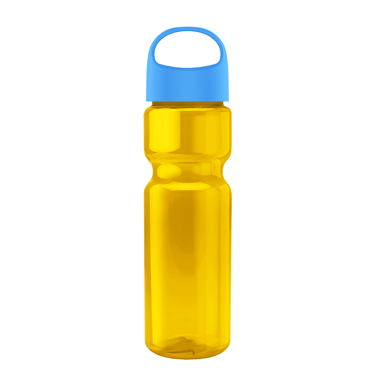 Custom logo Champ Recycled Bottle with Oval Crest Lid - 28 oz.