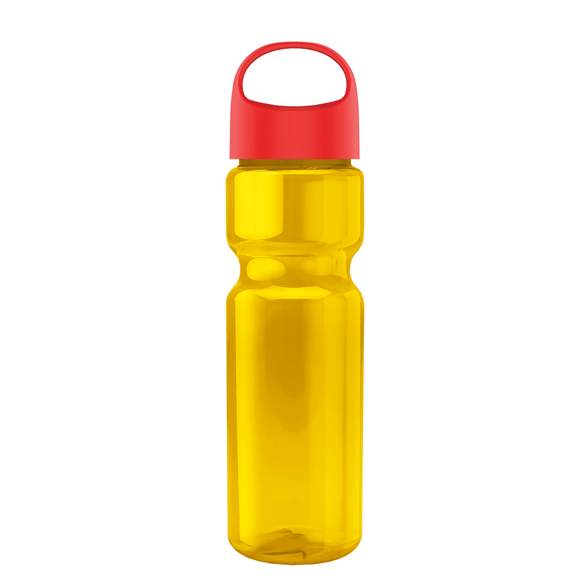 Custom logo Champ Recycled Bottle with Oval Crest Lid - 28 oz.