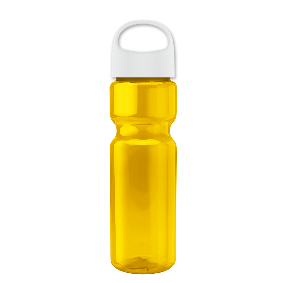 Custom logo Champ Recycled Bottle with Oval Crest Lid - 28 oz.