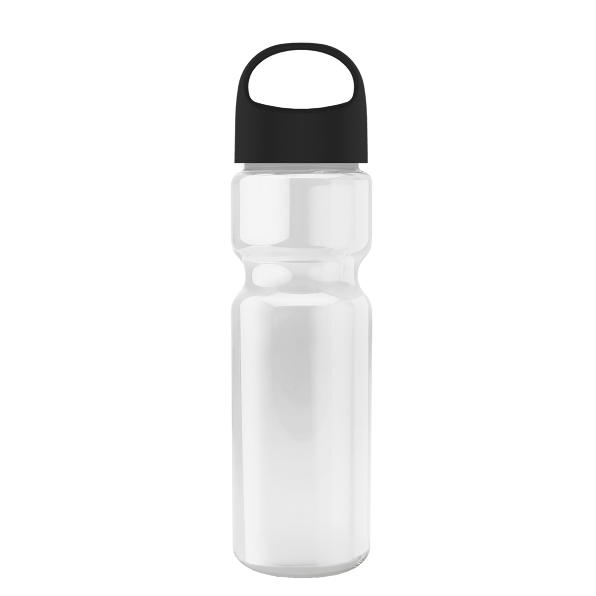Custom logo Champ Recycled Bottle with Oval Crest Lid - 28 oz.