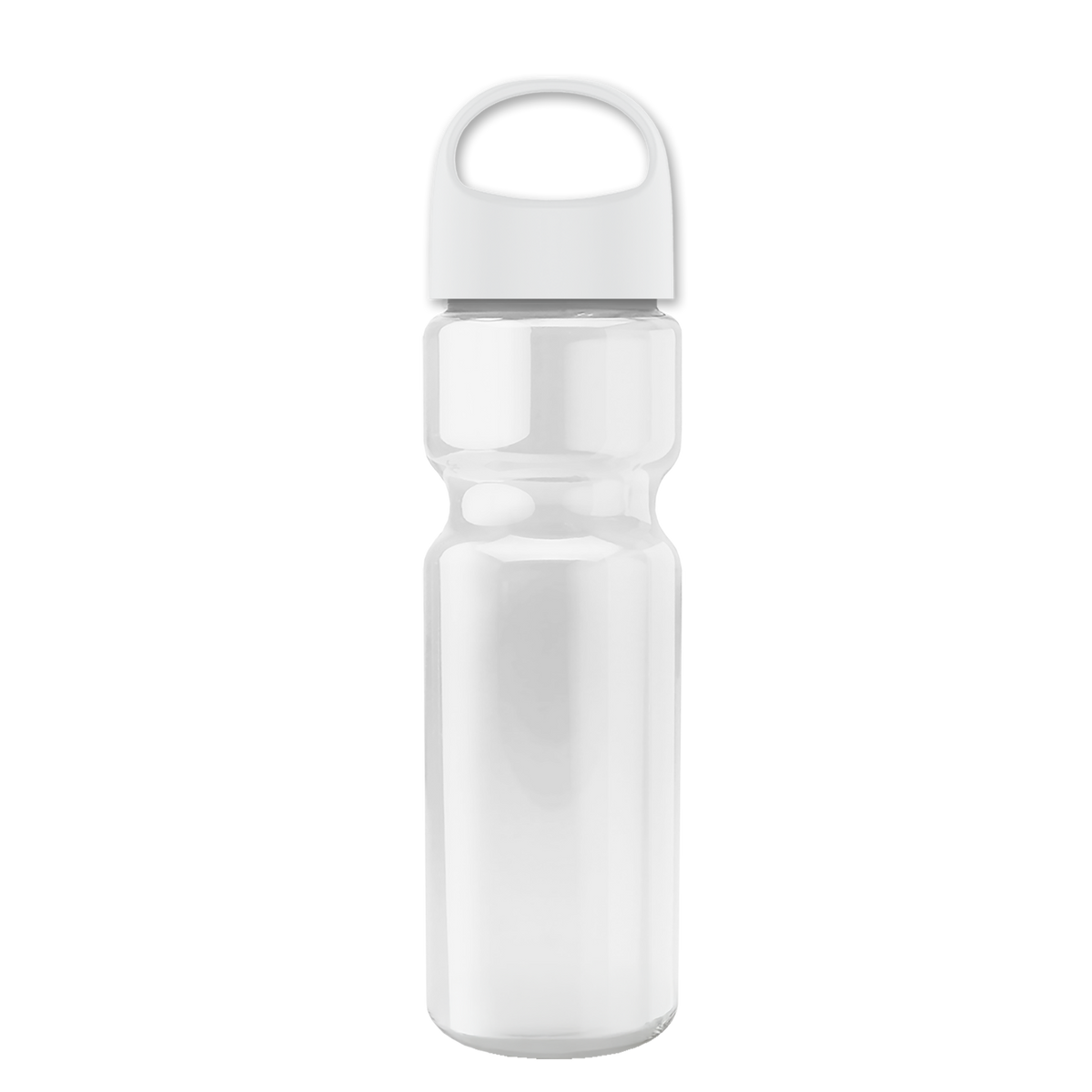Custom logo Champ Recycled Bottle with Oval Crest Lid - 28 oz.