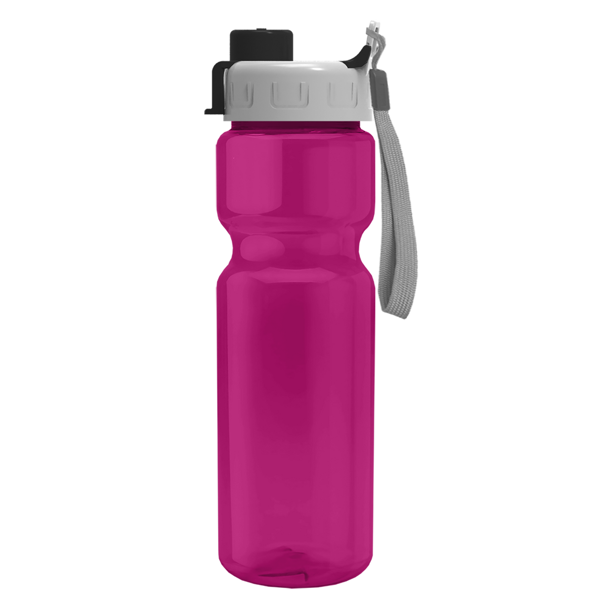 Custom logo Champ Recycled Bottle with Quick-Snap Lid - 28 oz.