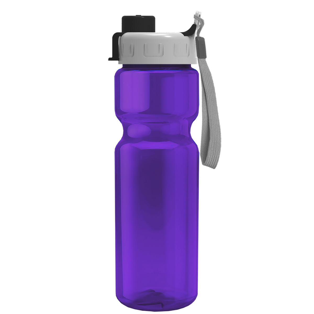 Custom logo Champ Recycled Bottle with Quick-Snap Lid - 28 oz.