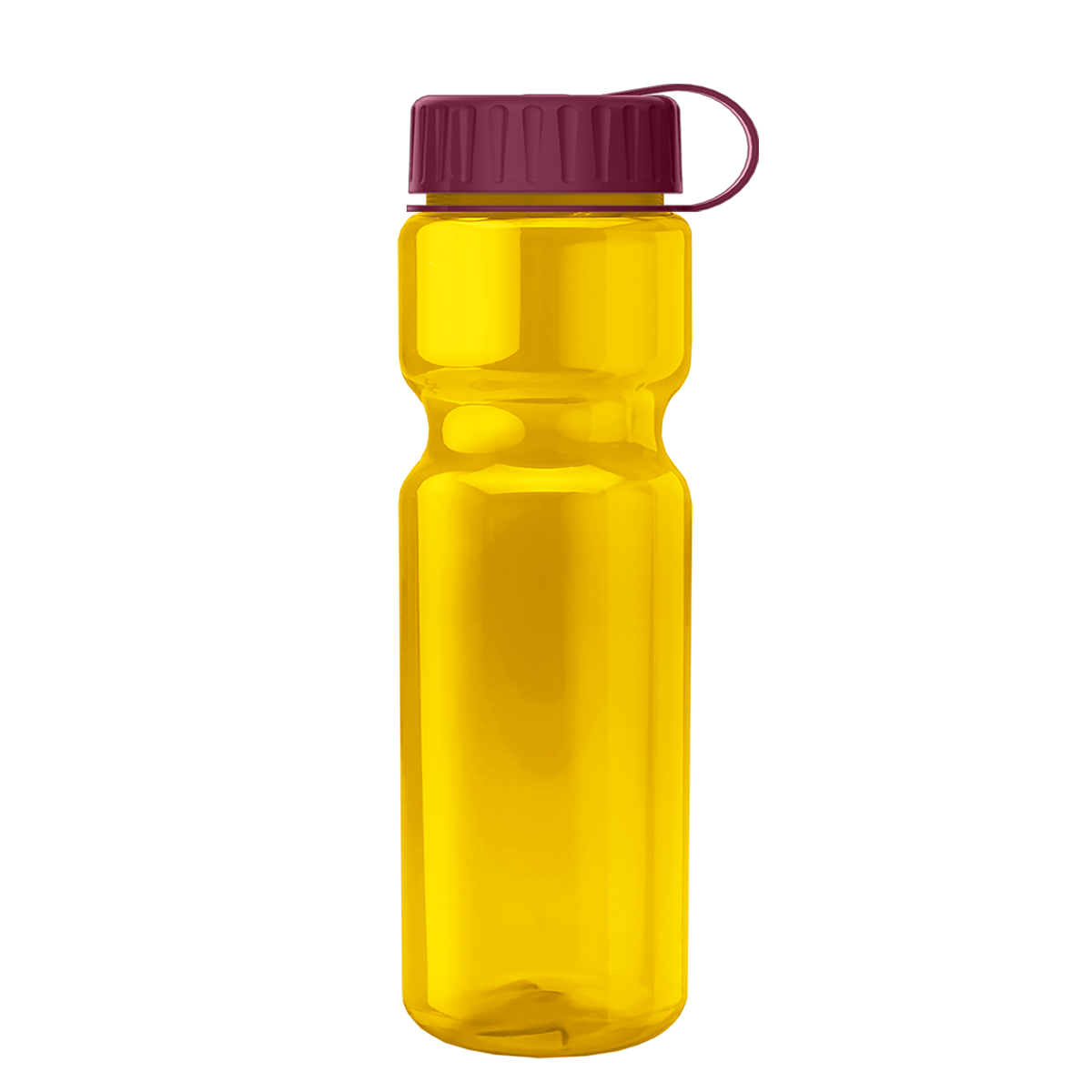 Custom logo Champ Recycled Bottle with Tethered Lid - 28 oz.